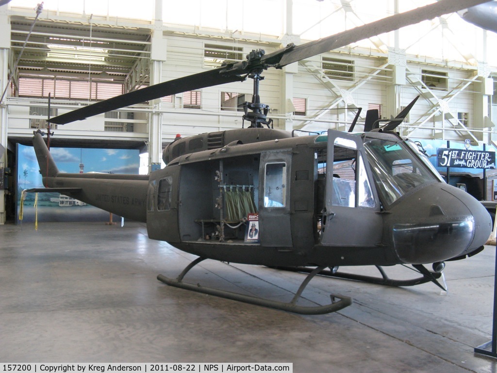 157200, Bell HH-1K Iroquois C/N 6324, Bell UH-1 Huey at the Pacific Aviaion Museum on Ford Island, HI.