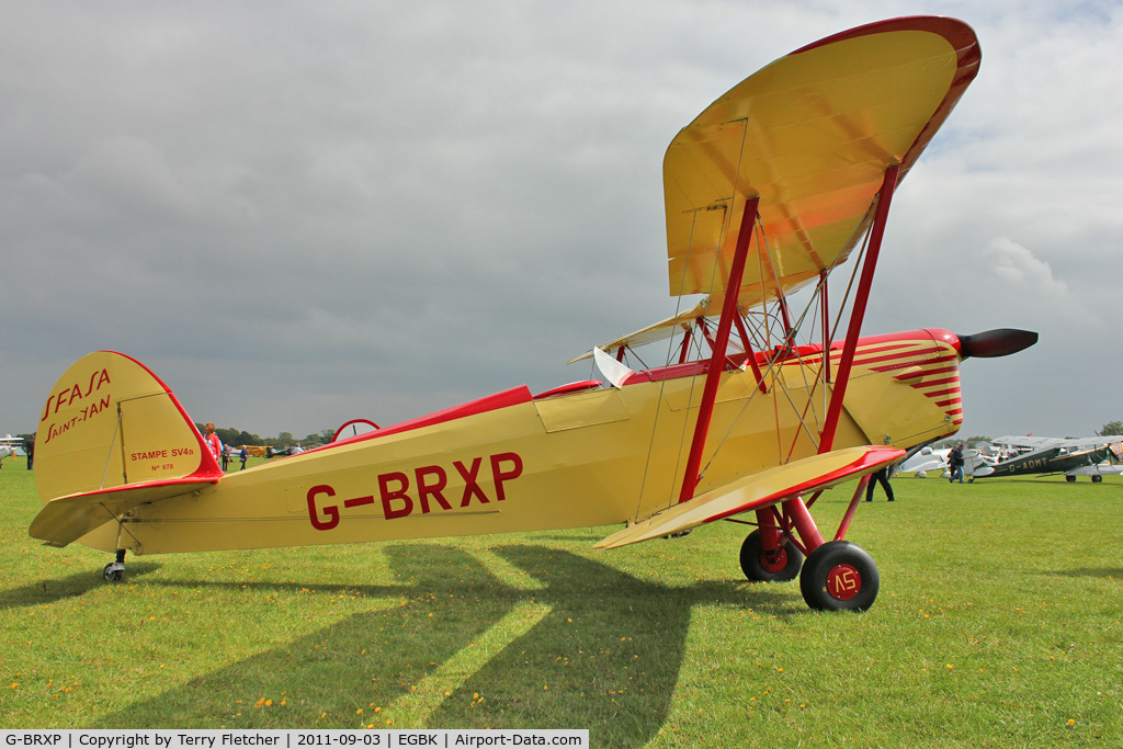 G-BRXP, 1948 Stampe-Vertongen SV-4C C/N 678, At 2011 LAA Rally at Sywell