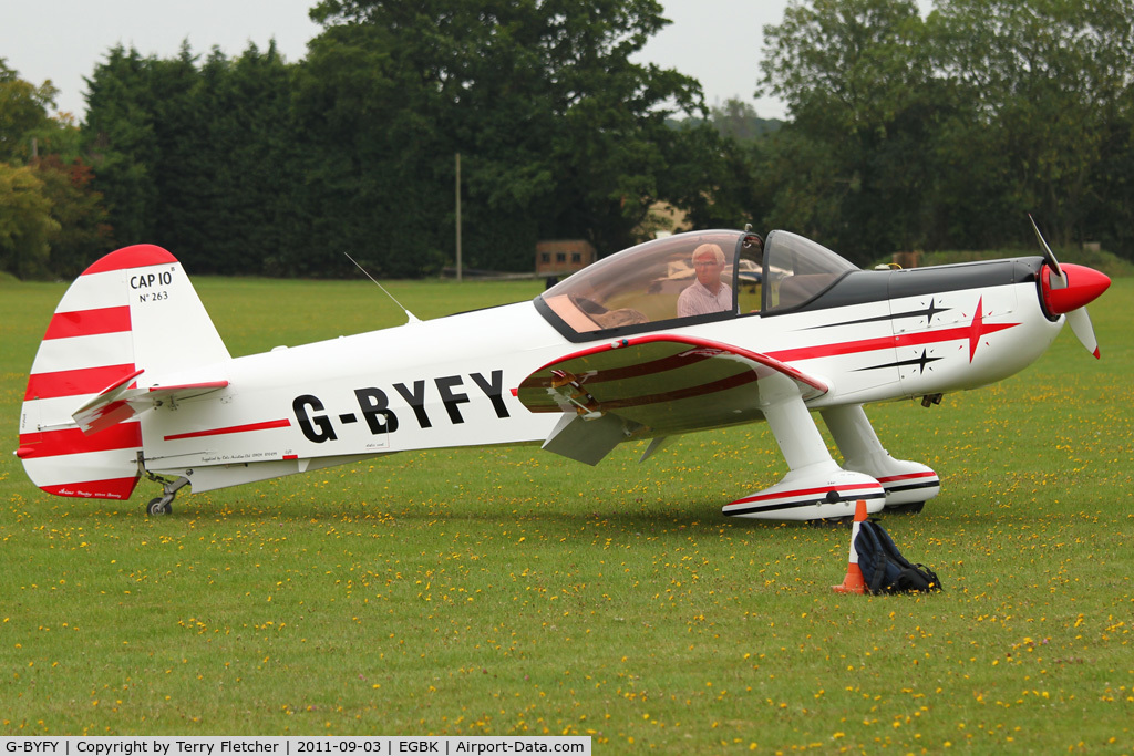 G-BYFY, 1992 Mudry CAP-10B C/N 263, At 2011 LAA Rally at Sywell
