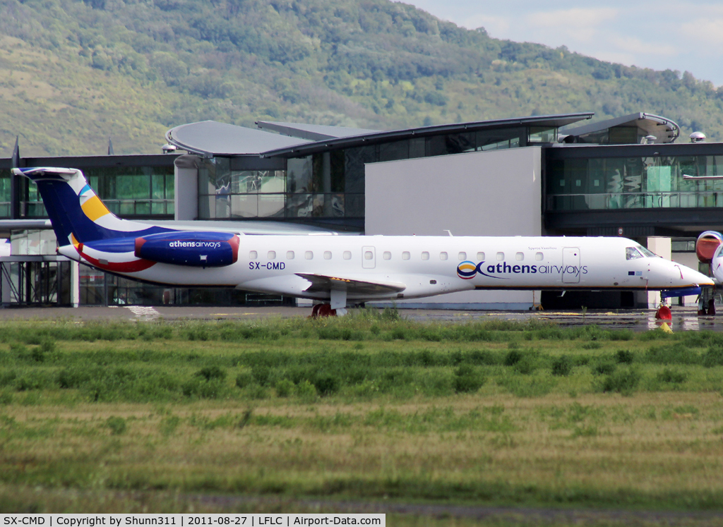 SX-CMD, 1999 Embraer EMB-145EU (ERJ-145EU) C/N 145196, Parked at the Airport...