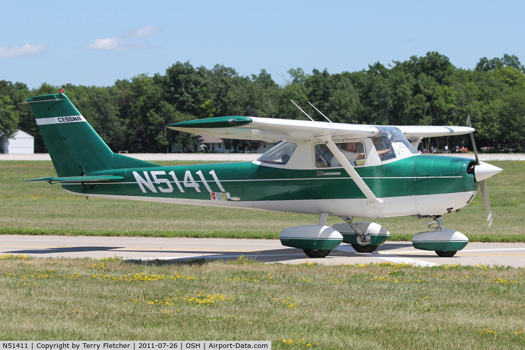 N51411, 1968 Cessna 150J C/N 15069991, At 2011 Oshkosh