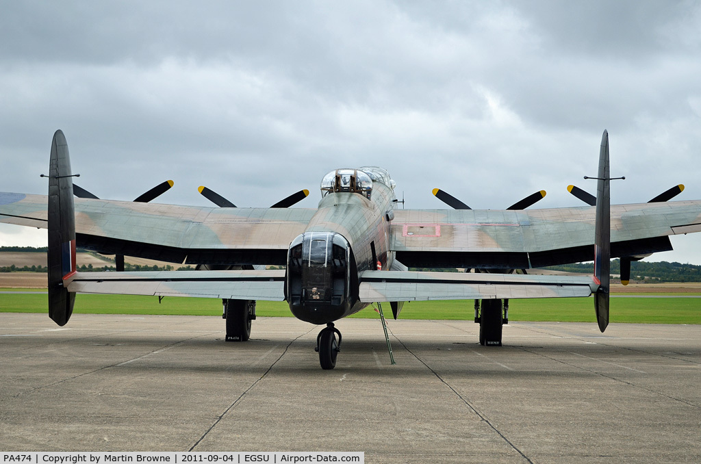 PA474, 1945 Avro 683 Lancaster B1 C/N VACH0052/D2973, SHOT AT DUXFORD ON A VERY RAINY DAY