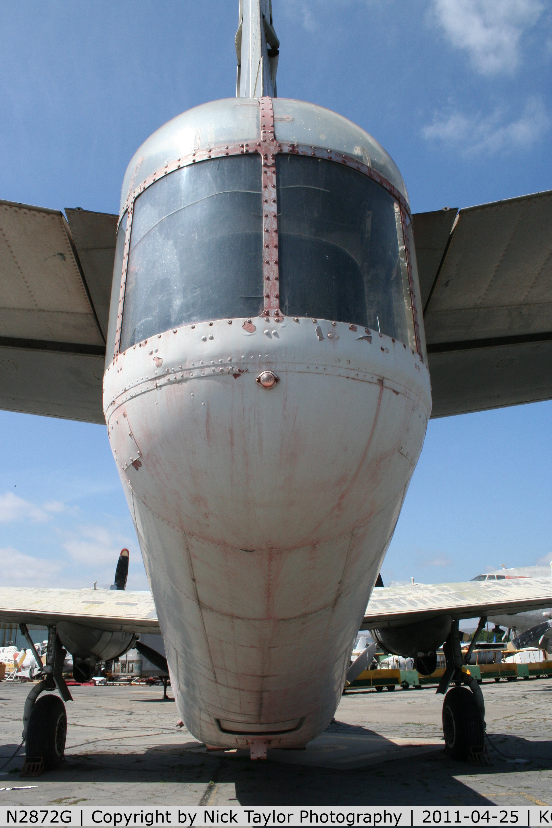N2872G, Consolidated Vultee P4Y-2 Privateer C/N 66300, Converted tail of Tanker 124