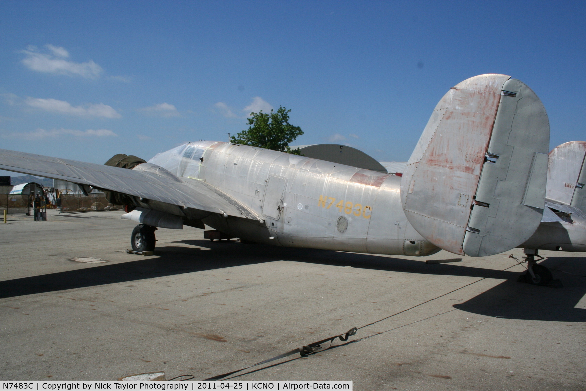 N7483C, 1964 Lockheed PV-2 Harpoon C/N 15-1168, Chino is full of treasure like this old PV-2 Harpoon