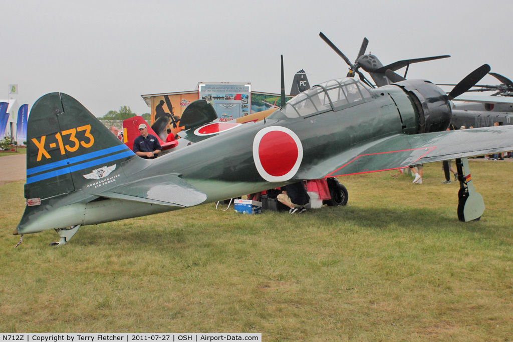 N712Z, 1942 Mitsubishi A6M3 Reisen (Zero) C/N 3869, At 2011 Oshkosh