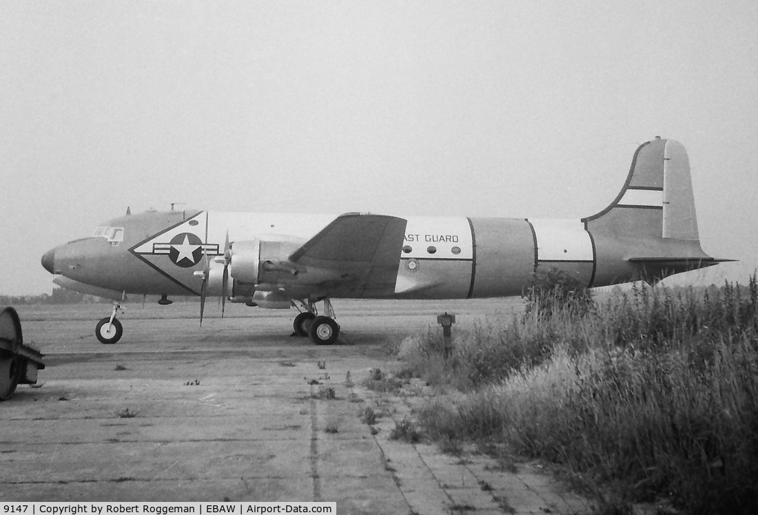 9147, Douglas EC-54U Skymaster C/N 27373, Late 1950's.United States Coast Guard. EC-54U Skymaster.c/n 27373. Original USAF serial 44-9147 C-54E Skymaster.