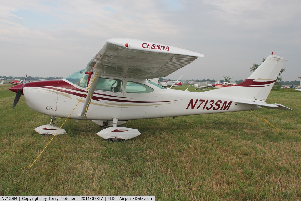 N713SM, 1969 Cessna 182M Skylane C/N 18259920, At Fond Du Lac WI - during 2011 Oshkosh week
