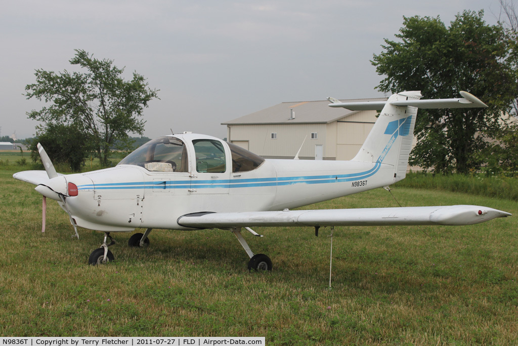 N9836T, 1978 Piper PA-38-112 Tomahawk C/N 38-78A0220, At Fond Du Lac WI - during 2011 Oshkosh week