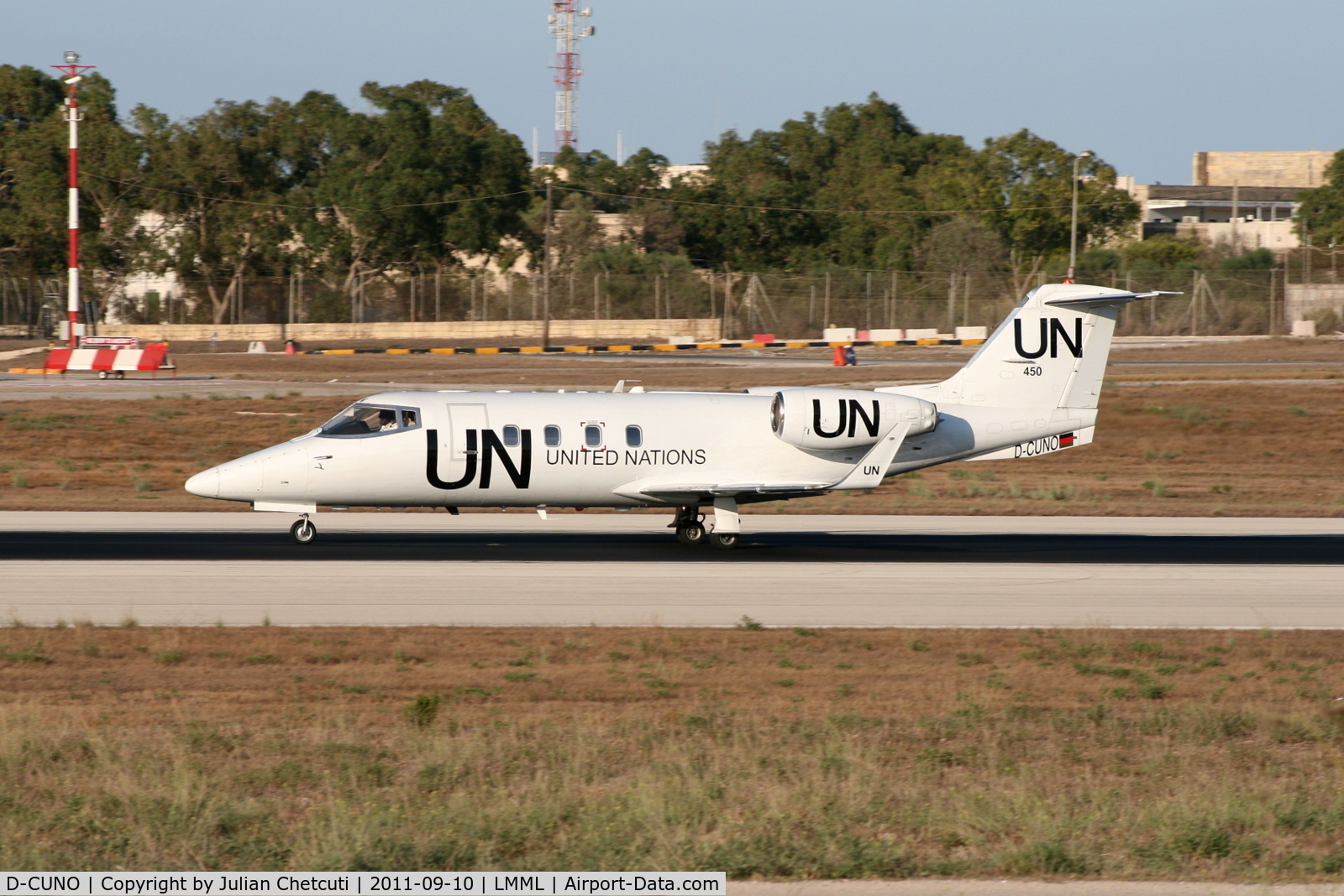 D-CUNO, 1984 Gates Learjet 55 C/N 55-108, Taxiing to Park 3