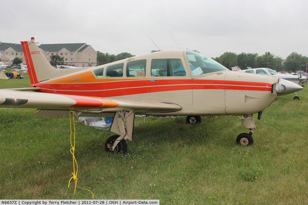 N6637Z, 1979 Beech C24R C/N MC-693, Aircraft in the camping areas at 2011 Oshkosh