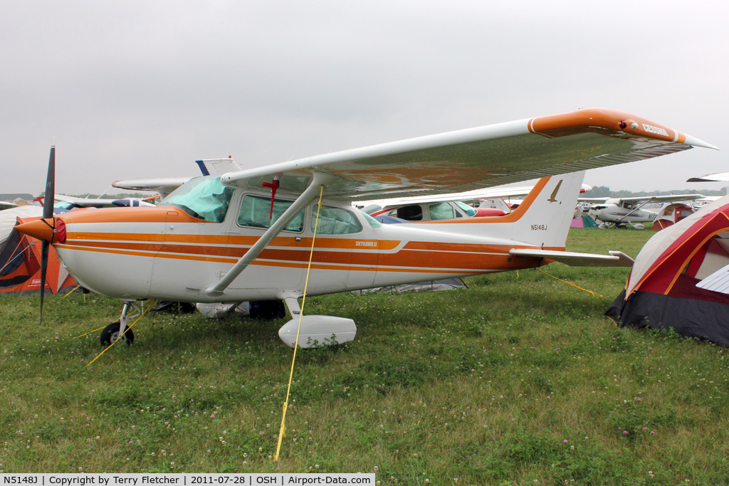 N5148J, Cessna 172N C/N 17273715, Aircraft in the camping areas at 2011 Oshkosh