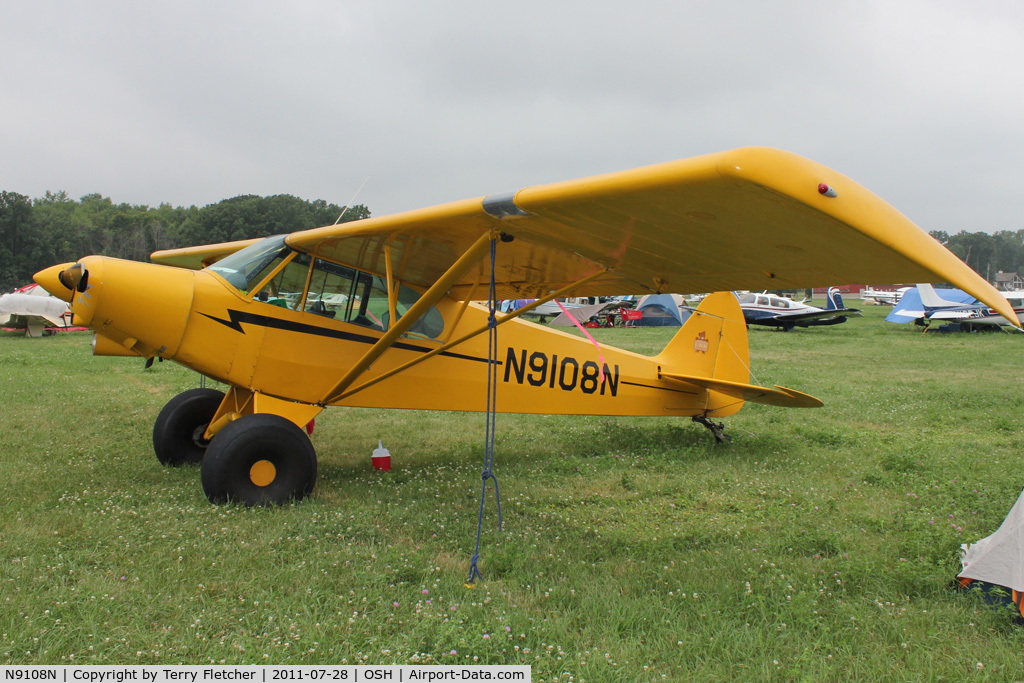 N9108N, Piper PA-18-150 Super Cub C/N 18-7809186, Aircraft in the camping areas at 2011 Oshkosh