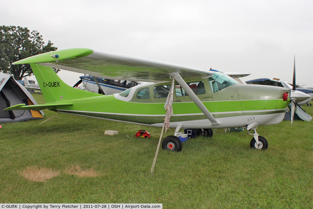 C-GUEK, Cessna P206D Super Skylane C/N P2060564, Aircraft in the camping areas at 2011 Oshkosh