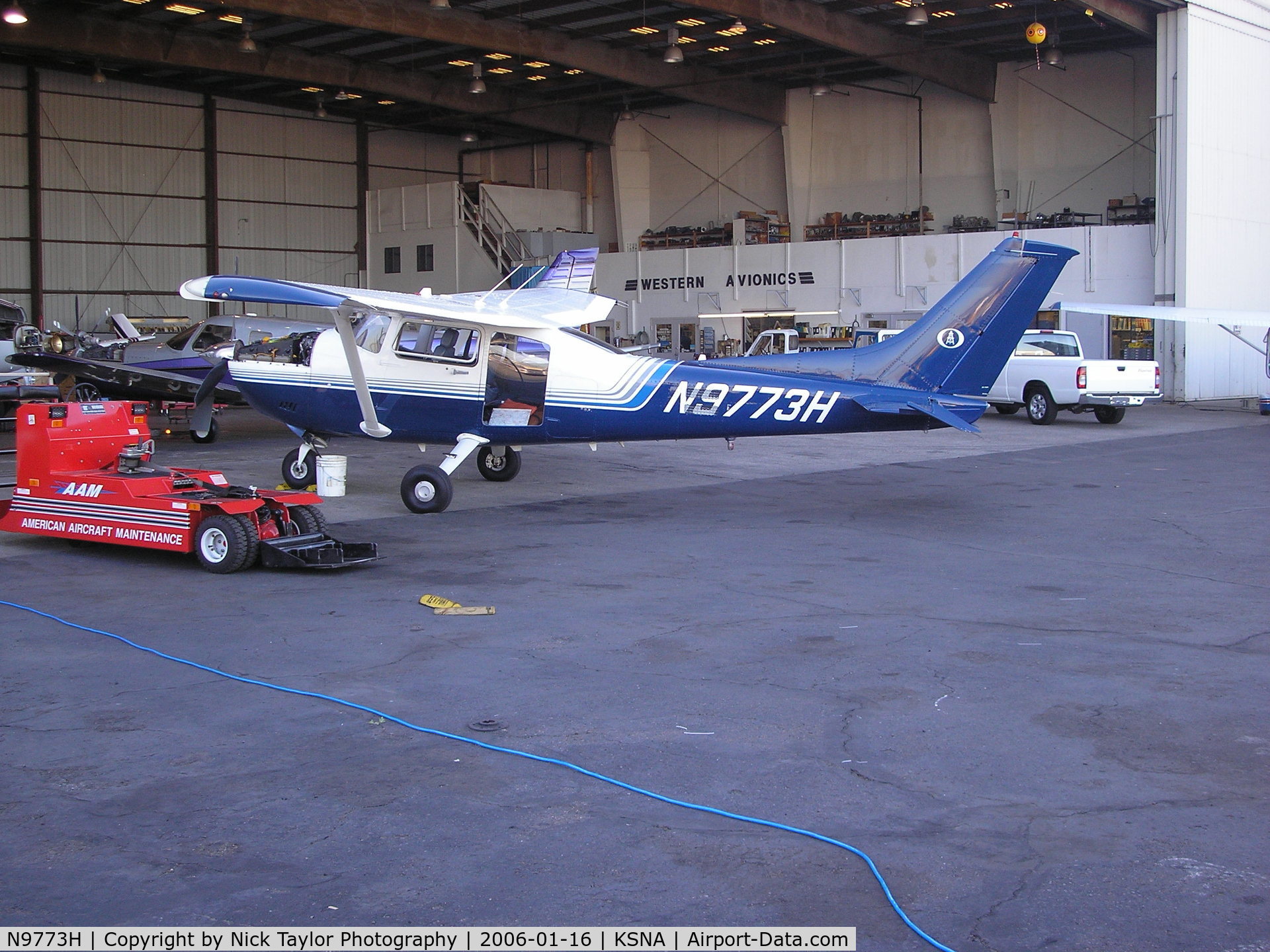N9773H, Cessna 182R Skylane C/N 18268012, Being worked on. Based at FUL
