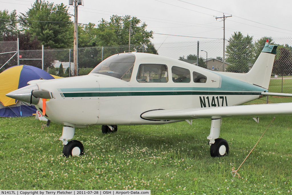 N1417L, 1965 Beech A23 C/N M-809, Aircraft in the camping areas at 2011 Oshkosh