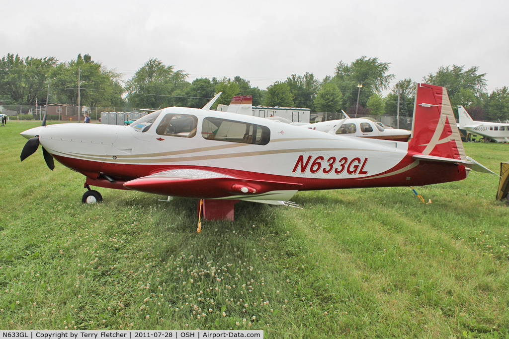 N633GL, 2007 Mooney M20TN Acclaim C/N 31-0070, Aircraft in the camping areas at 2011 Oshkosh
