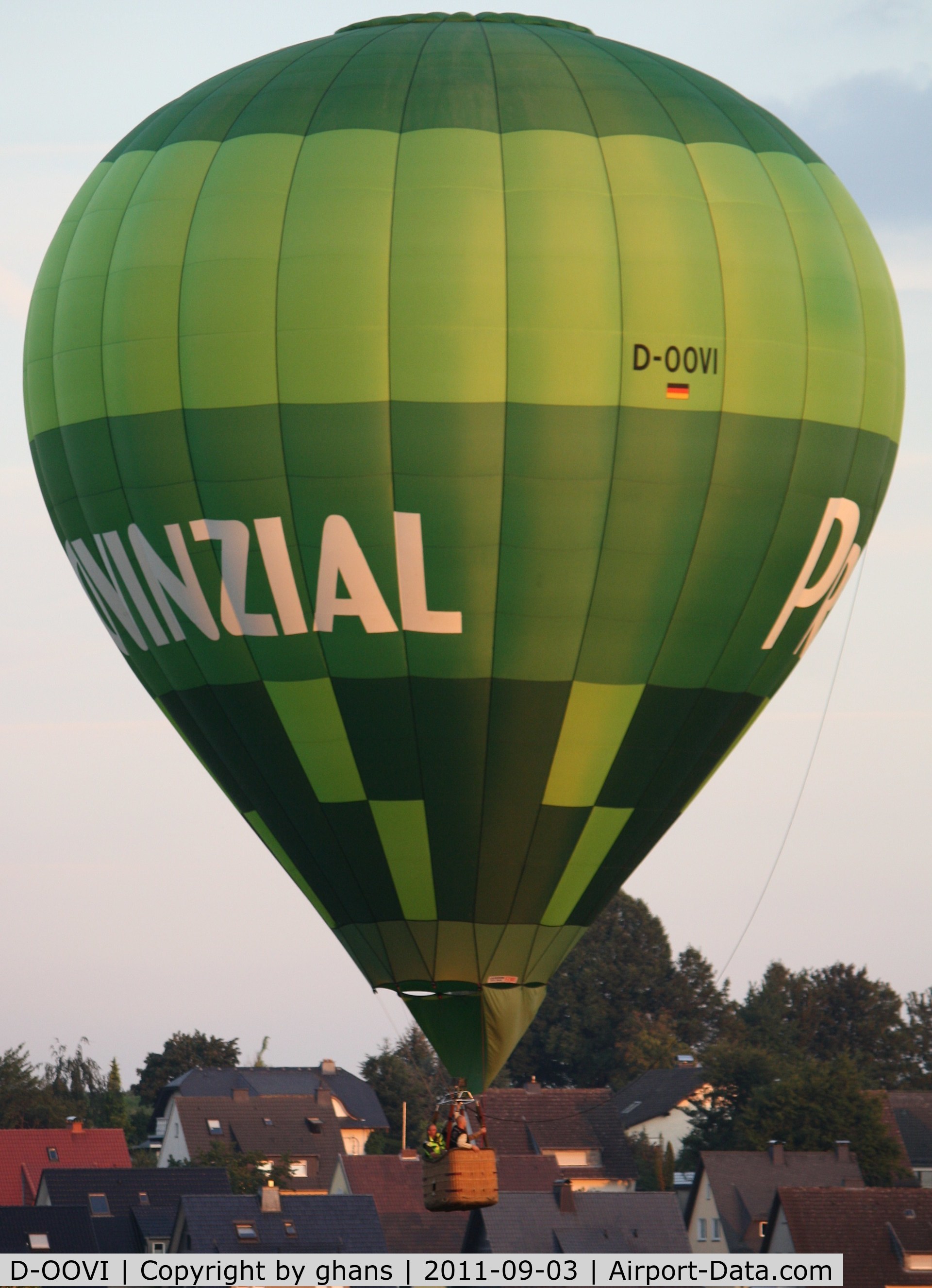 D-OOVI, 2004 Cameron Balloons Z-105 C/N 10531, WIM 2011
'Provinzial'