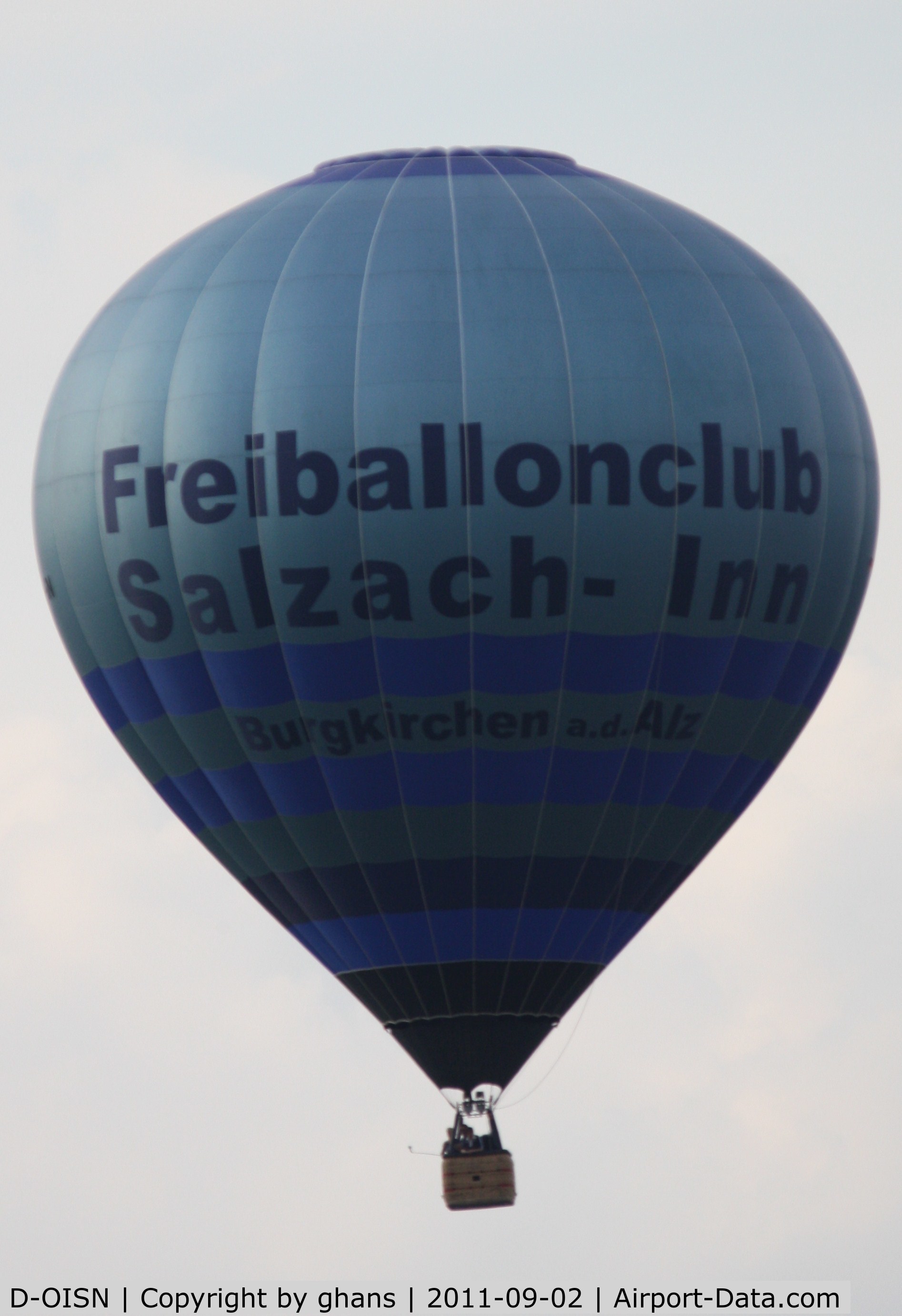 D-OISN, 2003 Schroeder Fire Balloons G34/24 C/N 1068, WIM 2011
'Freiballonclub Salzach-Inn'