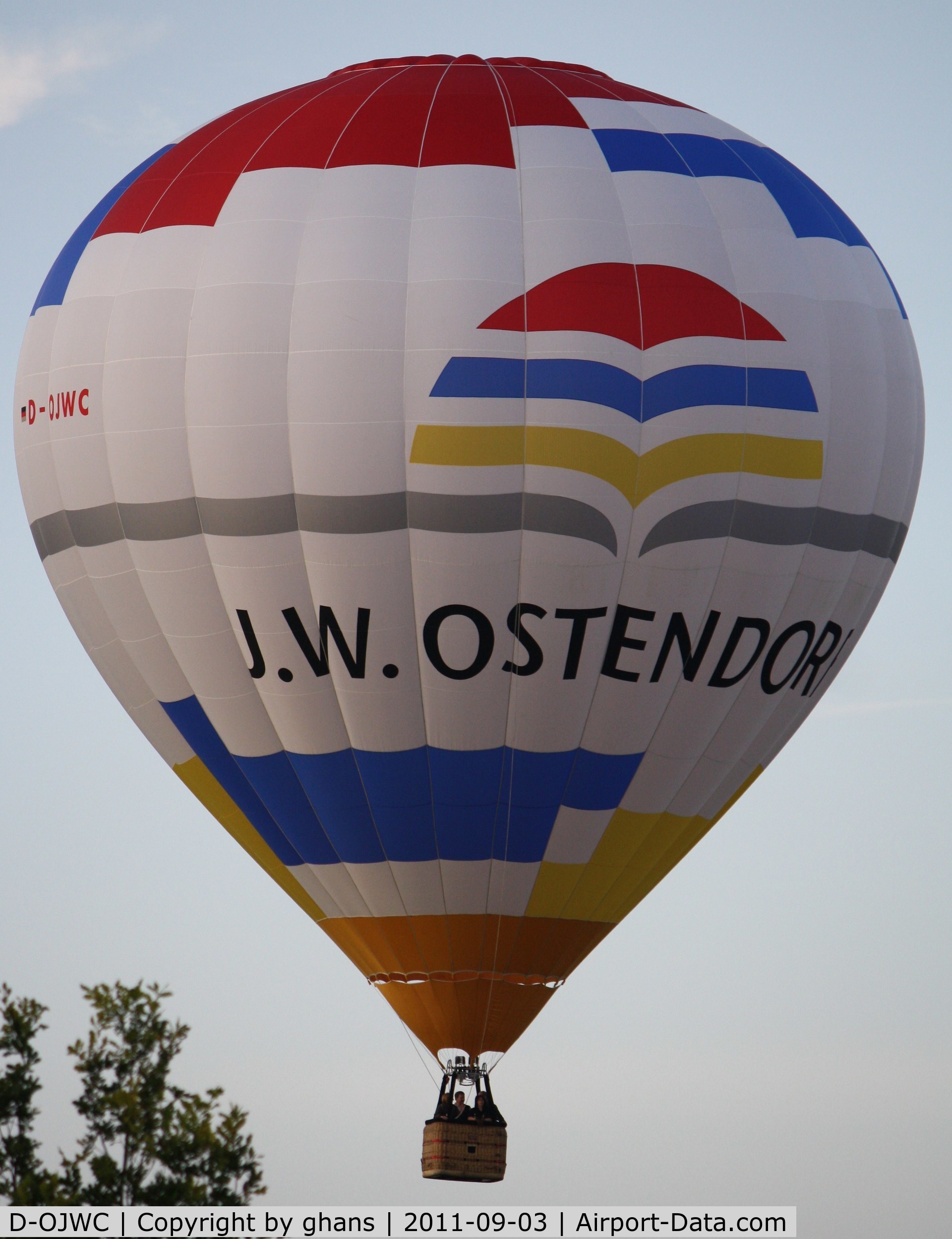D-OJWC, 2005 Schroeder Fire Balloons G30/24 C/N 447, WIM 2011
'J.W.Ostendorf'