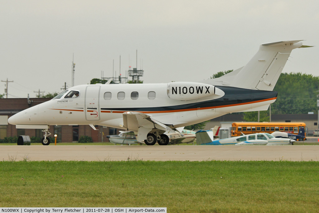 N100WX, 2009 Embraer EMB-500 Phenom 100 C/N 50000037, At 2011 Oshkosh