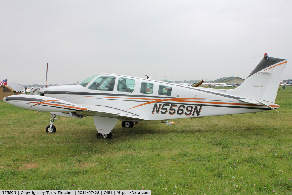 N5569N, 1990 Beech A36 Bonanza 36 C/N E-2529, At 2011 Oshkosh