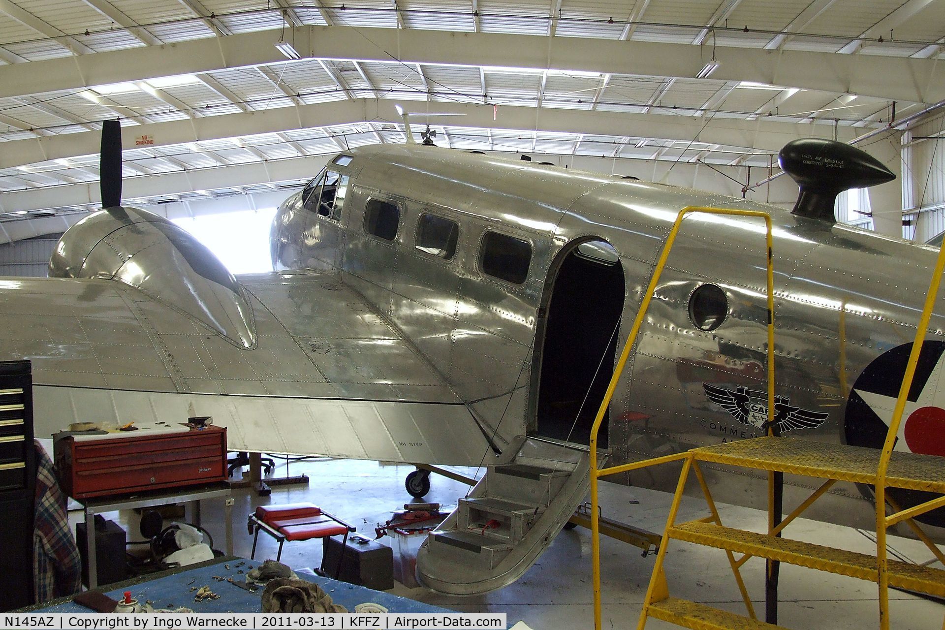 N145AZ, Beech D18S C/N A-235, Beechcraft D18S (C-45 Expeditor) at the CAF Arizona Wing Museum, Mesa AZ