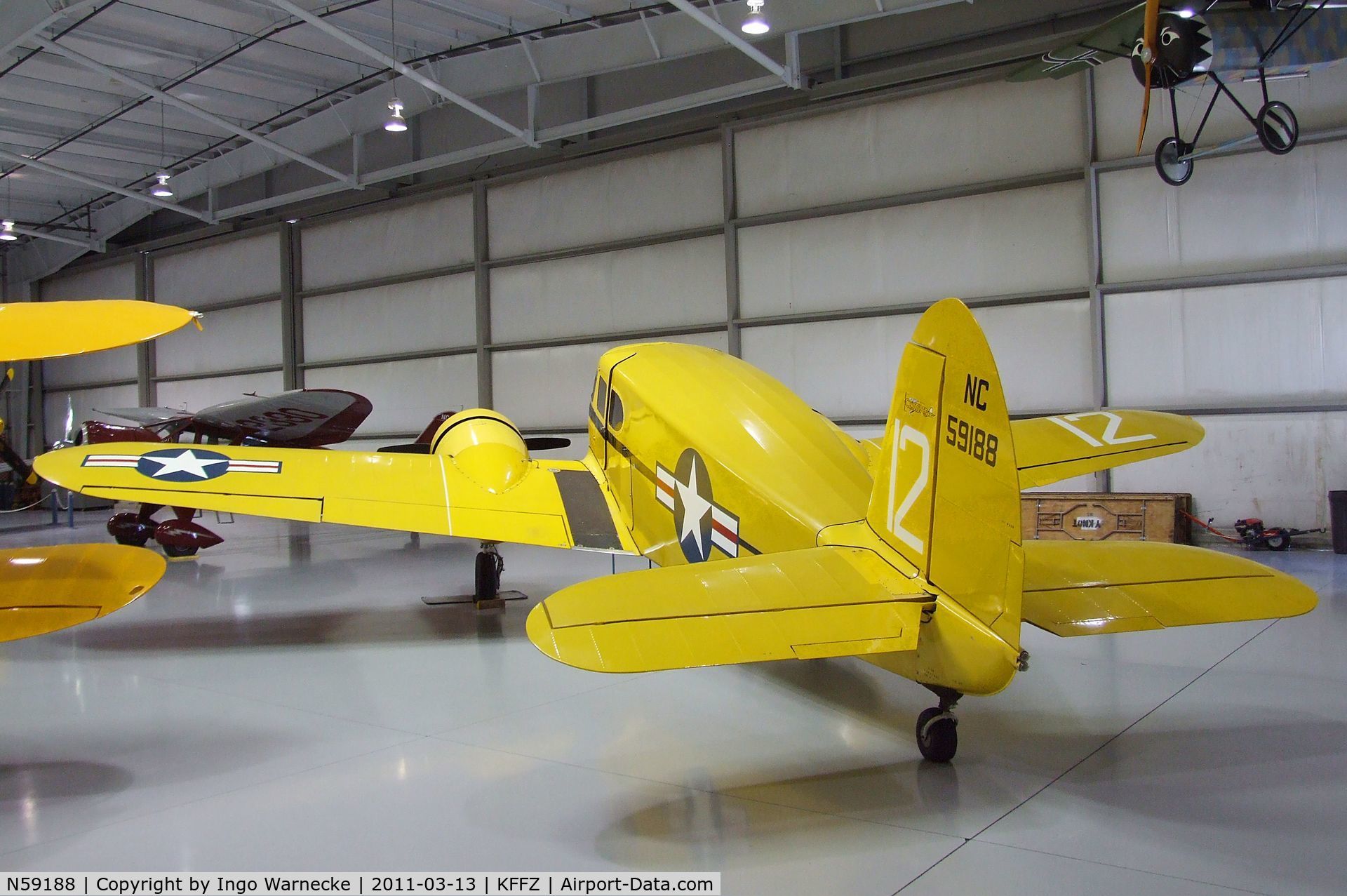 N59188, 1942 Cessna T-50 Bobcat Bobcat C/N 3084, Cessna T-50 Bobcat at the CAF Arizona Wing Museum, Mesa AZ