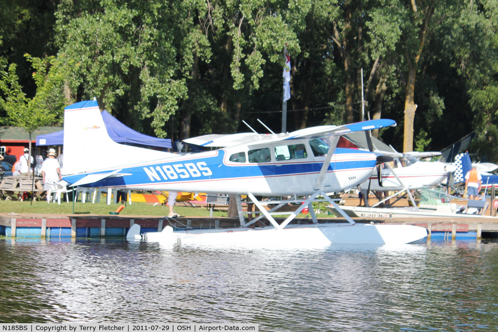 N185BS, 1973 Cessna A185F Skywagon 185 C/N 18502300, At Lake Winnebago, during 2011 Oshkosh Week
