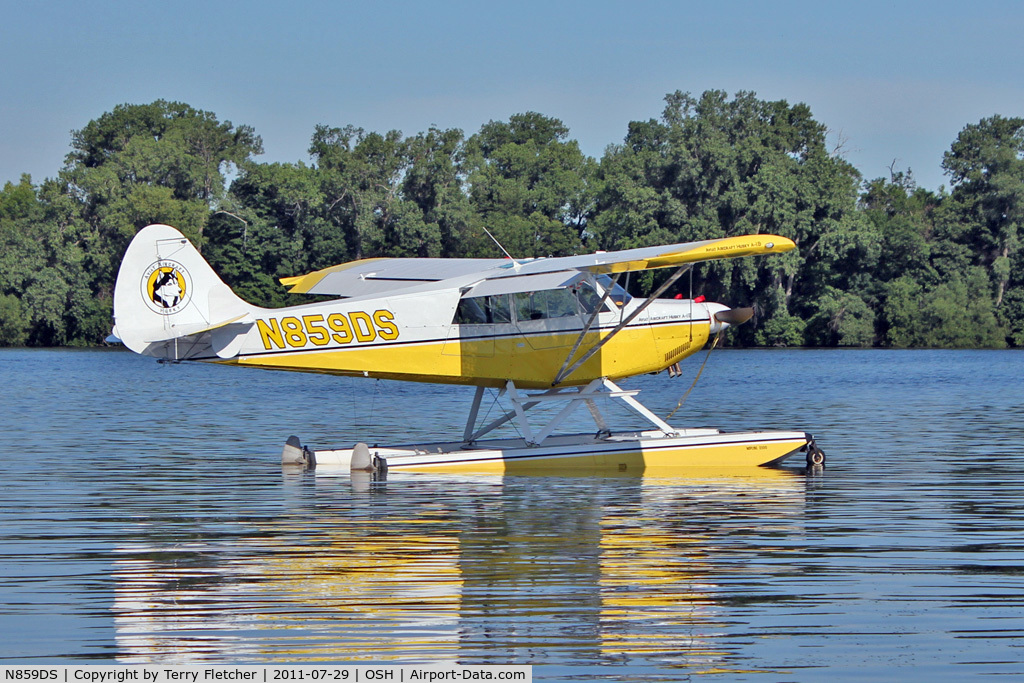 N859DS, 2007 Aviat A-1B Husky C/N 2416, At Lake Winnebago, during 2011 Oshkosh Week
