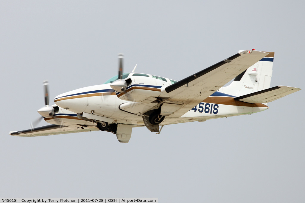 N4561S, 1975 Beech 95-B55 (T42A) Baron C/N TC-1897, At 2011 Oshkosh