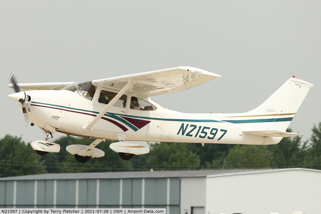 N21597, 1973 Cessna 182P Skylane C/N 18261741, at 2011 Oshkosh