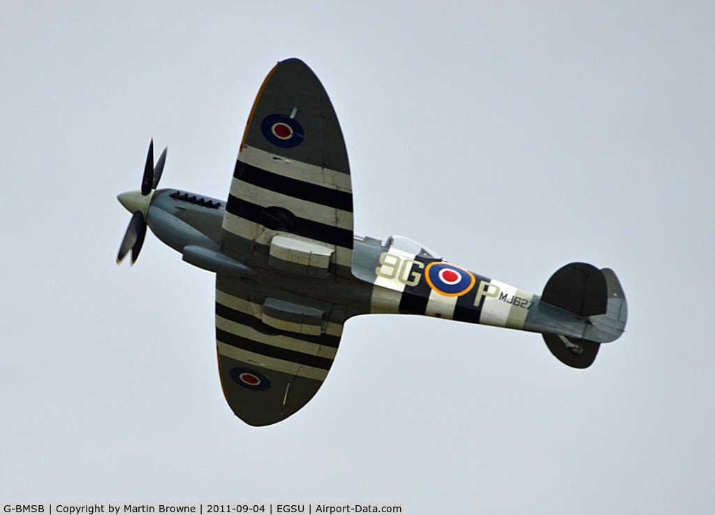 G-BMSB, 1943 Supermarine 361 Spitfire T.IX C/N CBAF.7722, DULL AND RAINY