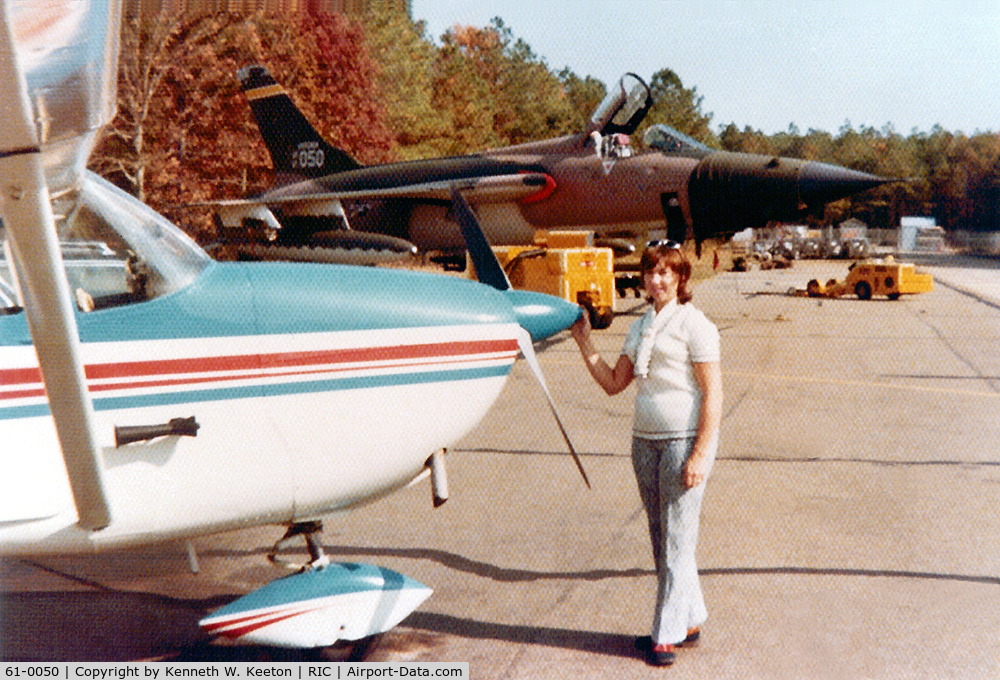 61-0050, 1961 Republic F-105D Thunderchief C/N D245, Virginia Air National Guard F-106D 61-0050 at Sandston, Virginia ANG Base