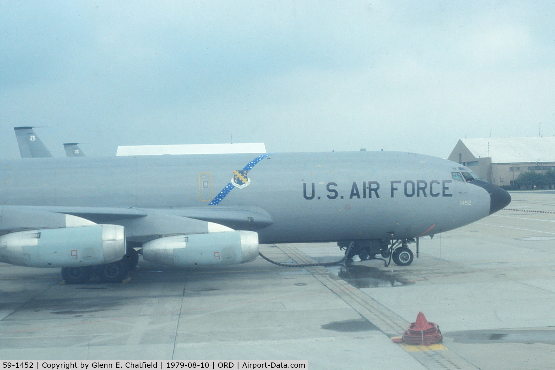 59-1452, 1959 Boeing KC-135E Stratotanker C/N 17940, Shot from the window of another KC-135 while taxiing out.