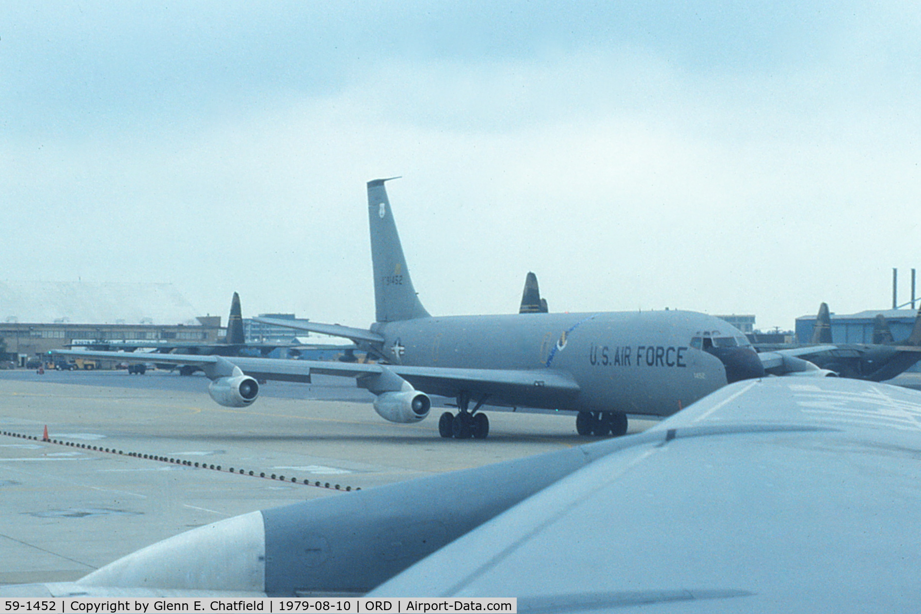 59-1452, 1959 Boeing KC-135E Stratotanker C/N 17940, Seen from the window of another KC-135E, taxiing out for departure
