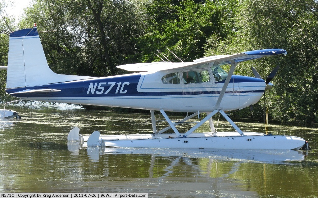 N571C, 1957 Cessna 180A C/N 32785, EAA Airventure 2011 - Vette/Blust Seaplane Base