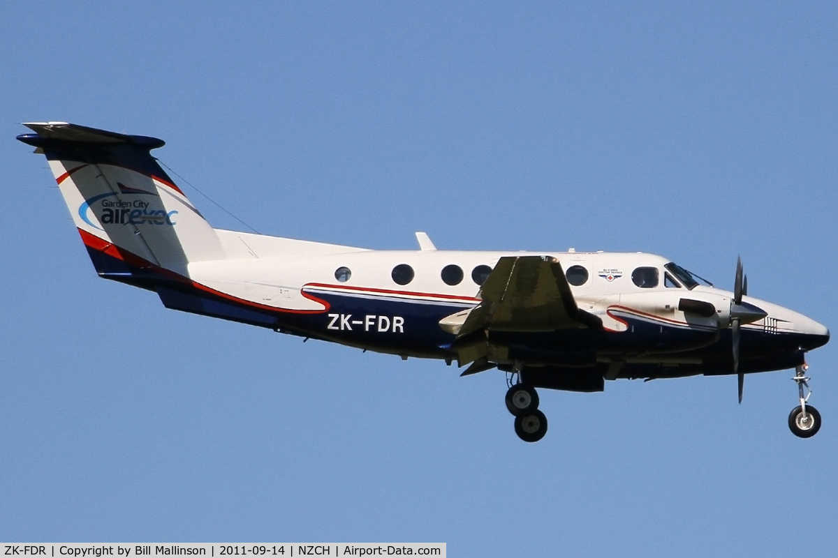 ZK-FDR, 1981 Beech 200C Super King Air C/N BL-31, Air Ambulance on finals in towards 20