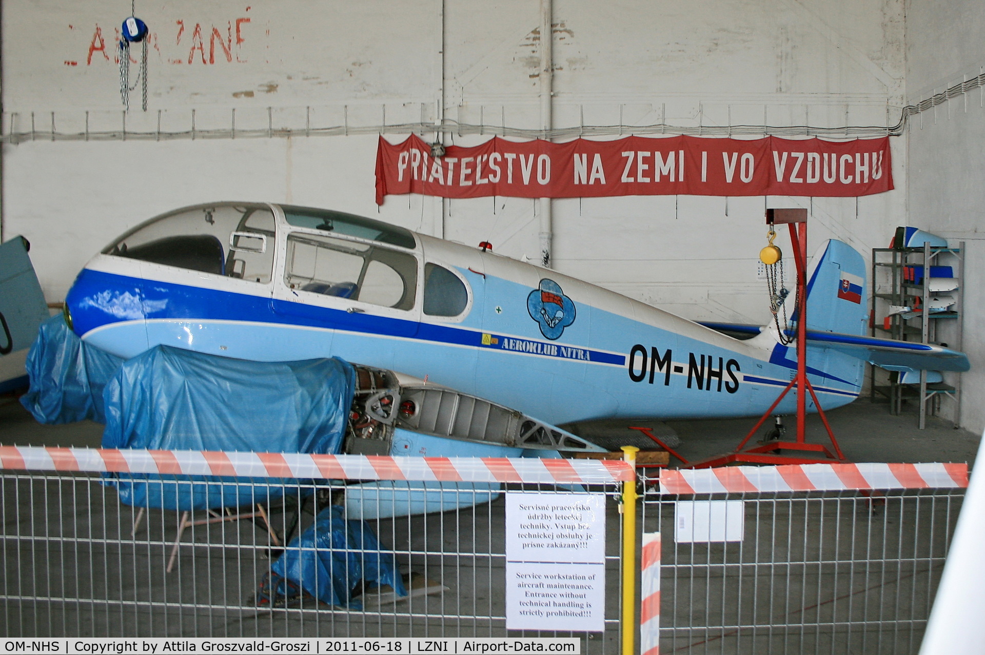OM-NHS, Let Aero Ae-45S Super C/N 171422, Nitra Janikovce Airport - Slovakia (Slovak Republik) SK