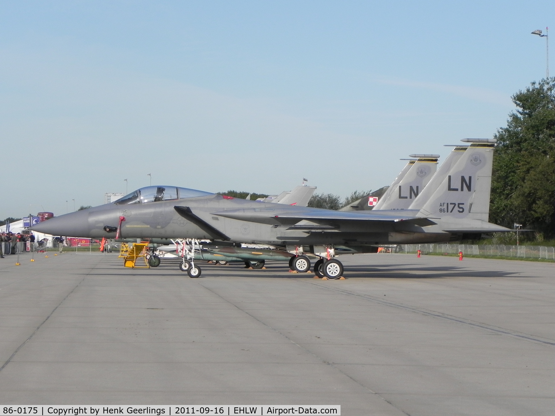86-0175, 1986 McDonnell Douglas F-15C Eagle C/N 1025/C403, Dutch Air Force Open Day at Leeuwarden AFB ; USAF 
