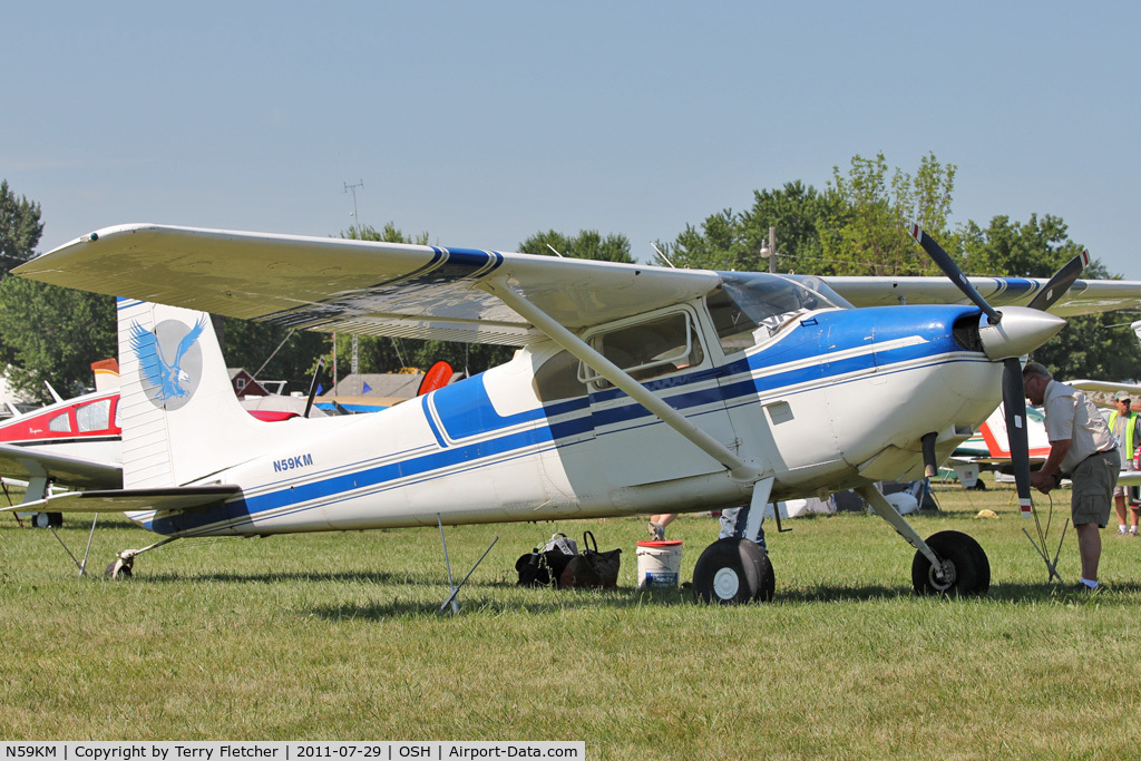 N59KM, 1959 Cessna 180B C/N 50503, At 2011 Oshkosh