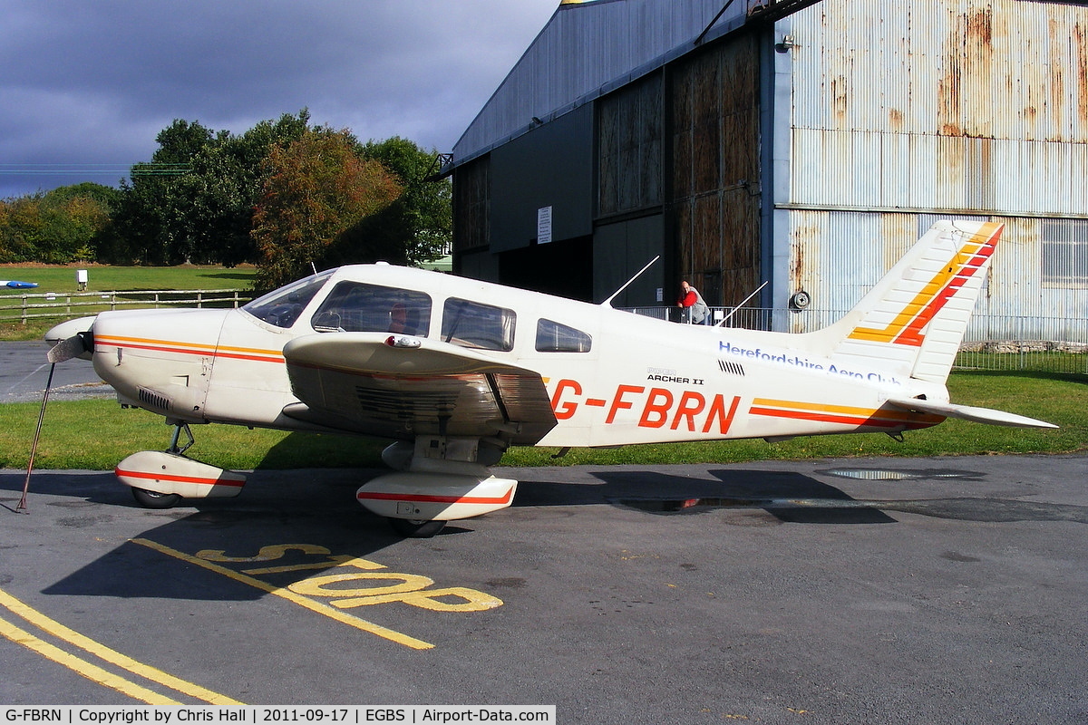 G-FBRN, 1982 Piper PA-28-181 Cherokee Archer II C/N 28-8290166, Herefordshire Aero Club