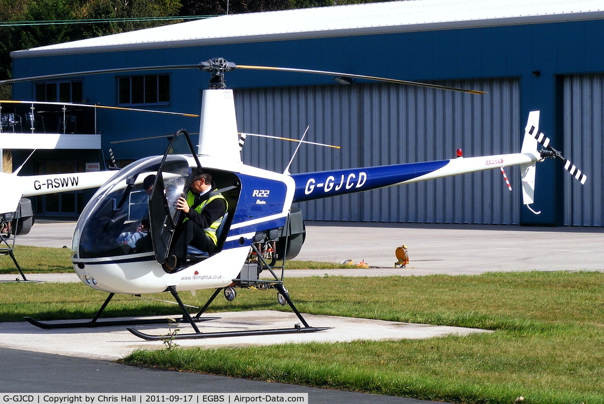 G-GJCD, 1989 Robinson R22 Beta C/N 0966, privately owned