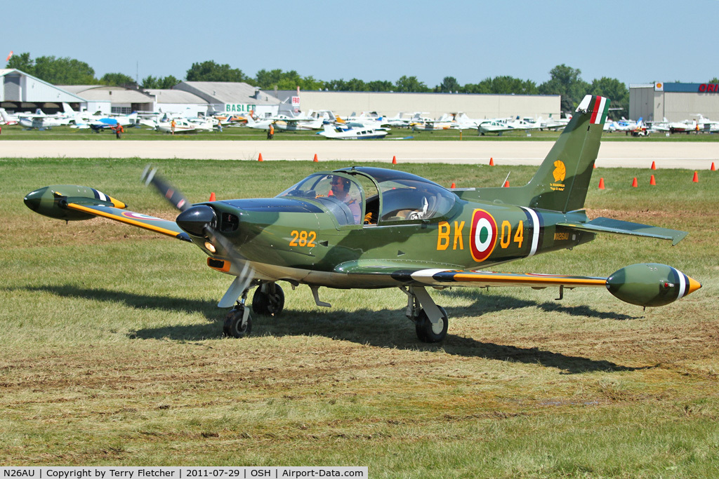 N26AU, 1979 SIAI-Marchetti SF-260C C/N 282/37-002, At 2011 Oshkosh