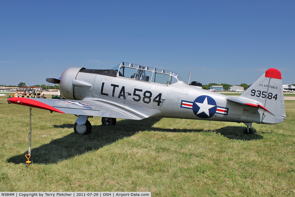 N584M, 1958 North American T-6G Texan C/N 168-92, At 2011 Oshkosh