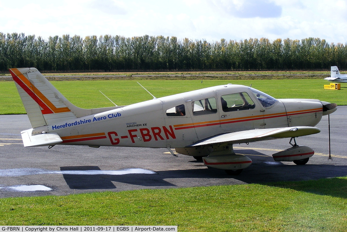 G-FBRN, 1982 Piper PA-28-181 Cherokee Archer II C/N 28-8290166, Herefordshire Aero Club