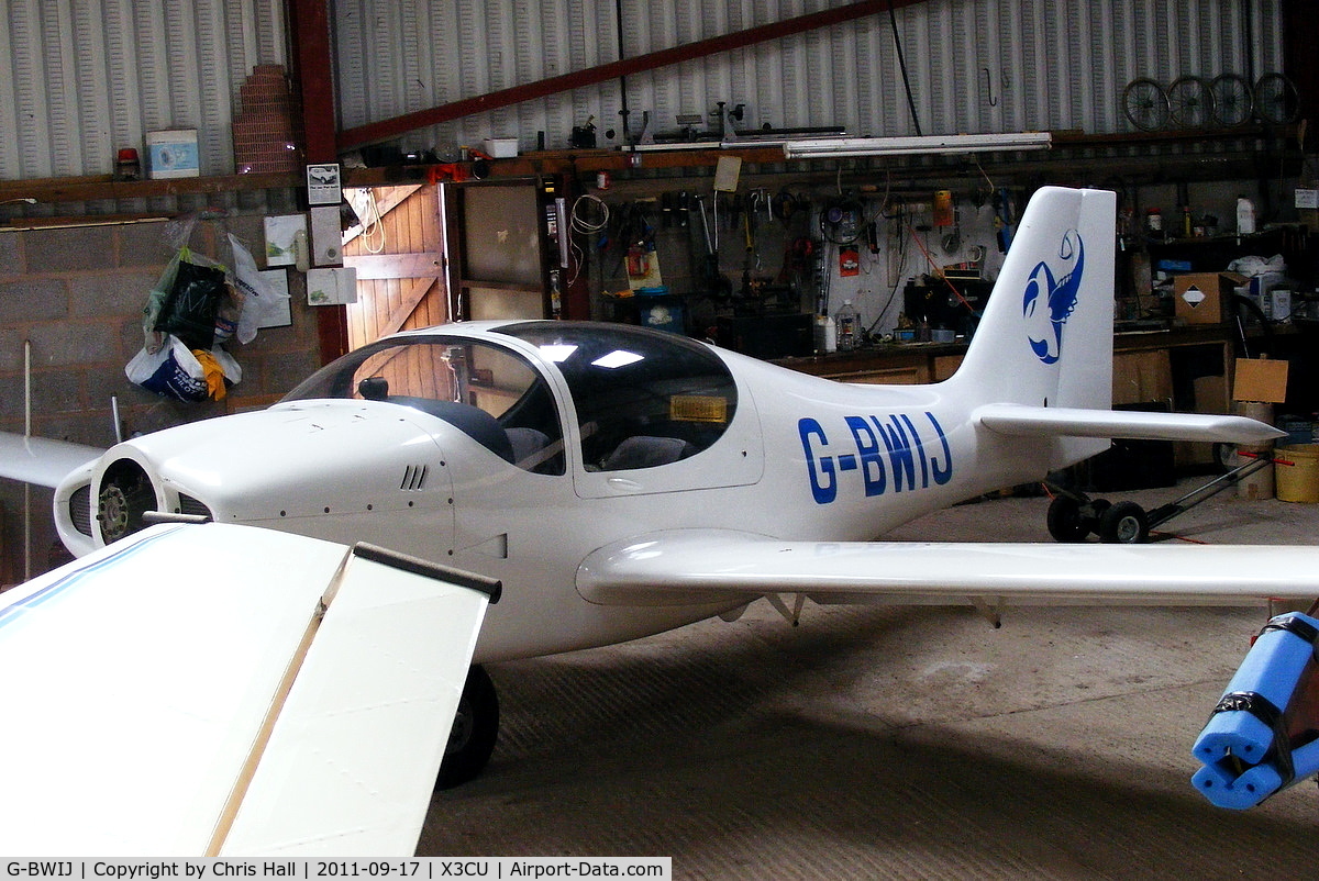 G-BWIJ, 1996 Europa Monowheel C/N PFA 247-12513, based at Milson Airstrip, Little Down Farm, Worcestershire