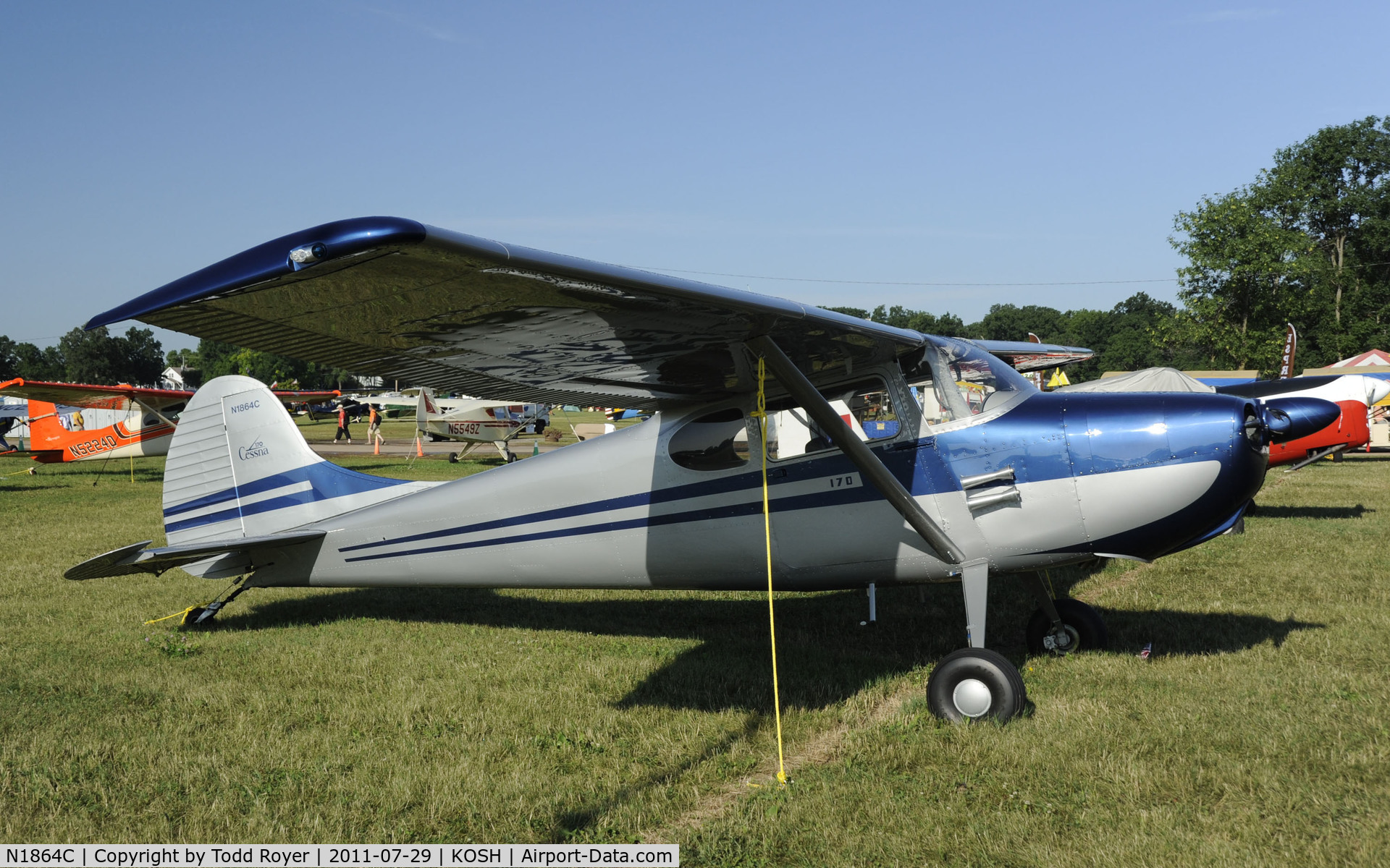 N1864C, 1953 Cessna 170B C/N 26008, AIRVENTURE 2011