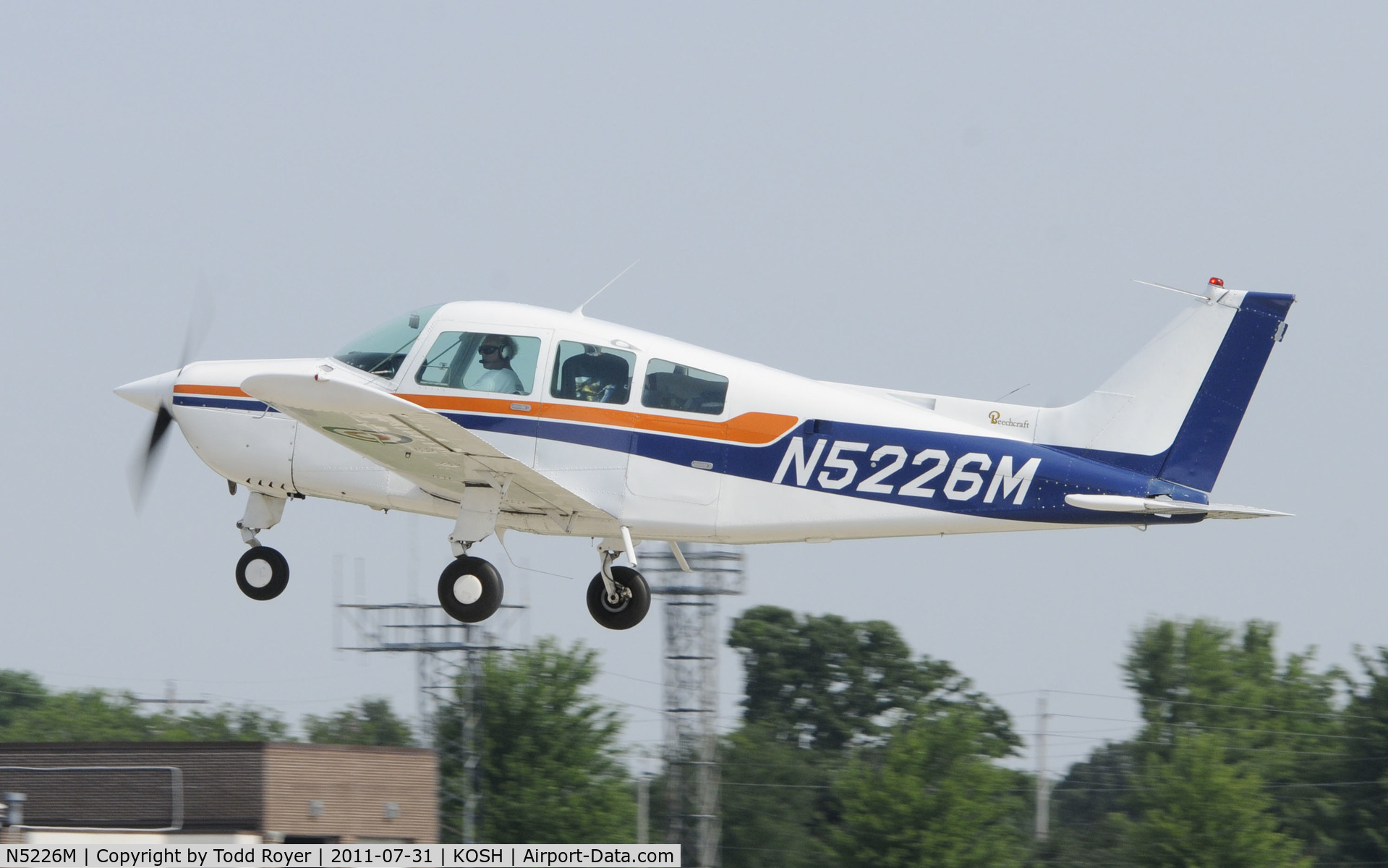 N5226M, 1978 Beech C23 Sundowner 180 C/N M-2014, AIRVENTURE 2011