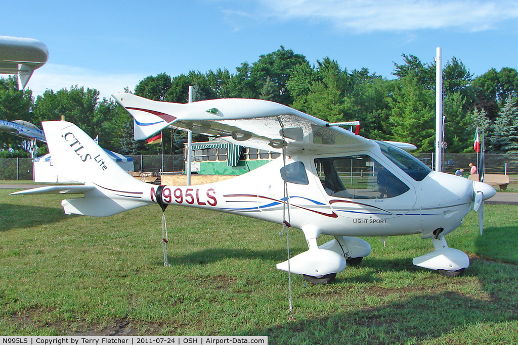 N995LS, 2010 Flight Design CTLS C/N F-10-07-12, At 2011 Oshkosh on static display