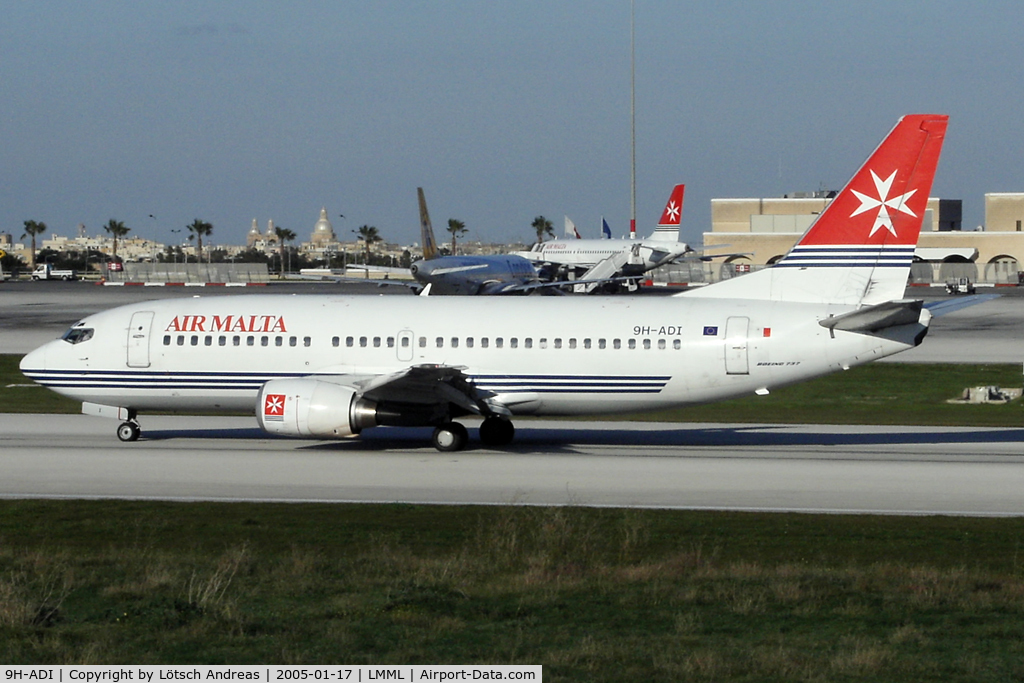 9H-ADI, 1998 Boeing 737-33A C/N 27460, on his homebase